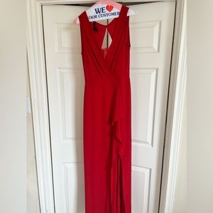BCBGMaxazira long red maxi dress, size 6